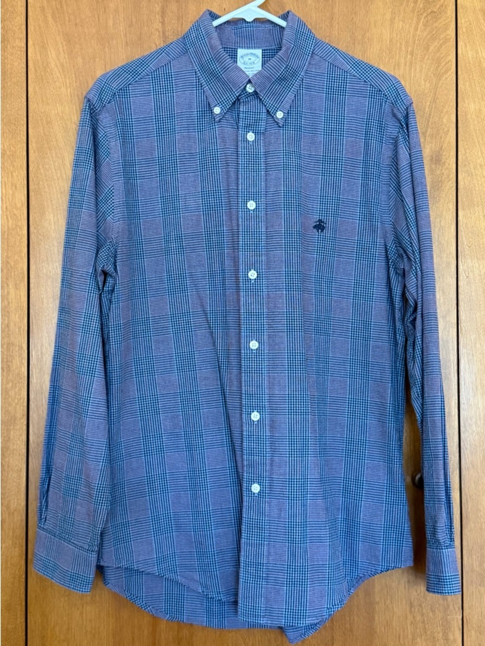 Brooks Brothers Regent 1818 Purple Plaid Button-Down Shirt M